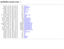 Tablet Screenshot of mediaface.neato.com